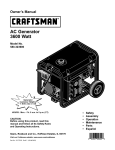 Craftsman 580.323600 Owner`s manual