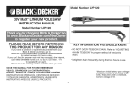 Black & Decker LPP120 Instruction manual