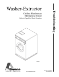 Alliance Laundry Systems Cabinet Hardmount SC27SN Service manual