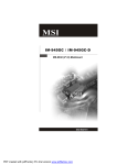 MSI IM-945GC-D User`s manual