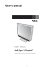 Mitsubishi LCD1560M User`s manual