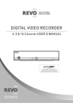 Revo 4 Channel Digital Video Recorder Instruction manual