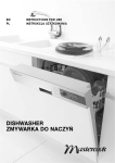 Mastercook Dishwasher User`s manual