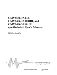 rtd CMV6586DX133 User`s manual