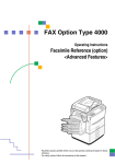 Savin 4000 Operating instructions