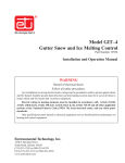 Environmental Technologies ELECTRIC HEATERS Operating instructions