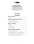 Wohler AMP2-AMPPM User manual