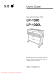 Seiko I Infotech LP-1030 User`s guide