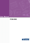 Advantech PCM-9590 User manual