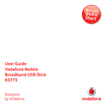 Vodafone USB Stick User guide