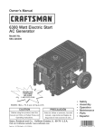 Craftsman 580.326300 Owner`s manual