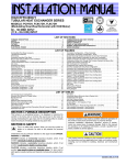 York PC9*DH Installation manual