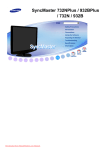 Samsung 732N - LCD Analog Display Owner`s manual