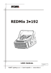 Robe REDMix 3-192 Specifications