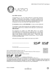 Vizio VF550XVT User manual