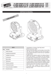 Clay Paky A.LEDA WASH K10 Instruction manual