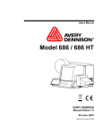 Avery Dennison 686 HT Specifications