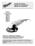 Milwaukee 6082-20 Operator`s manual