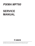 Canon PIXMA MP760 Service manual