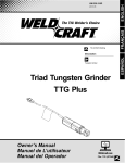 WeldCraft TTG Plus Owner`s manual