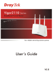 Draytek Vigor 2110 User`s guide