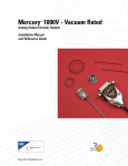 MicroE Systems Mercury 1000 Installation manual