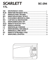 Scarlett SC-294 Instruction manual