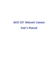 Axis 207 User`s manual