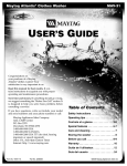 Maytag MAV-31 User`s guide