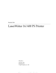 Apple LaserWriter Pro 630 Envelope Feeder Specifications