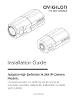 Avigilon 1.3L-H3-B2 Installation guide