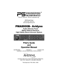 PS Engineering Avidyne PMA8000B Operating instructions