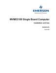 Emerson MVME3100 Technical data