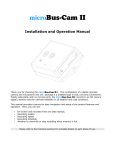 Robotics Technologies microBus-Cam II Specifications
