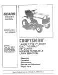 Craftsman 917.255540 Owner`s manual