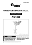 RedMax AG4300 Specifications