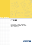 Advantech PPC-125 User manual