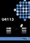 Univers by FTE U4113 Installation guide