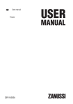 Zanussi ZBF11420SA User manual