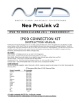 Acura Music Link 2007 RDX iPod Kit Instruction manual
