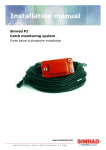 Simrad PI PURSE SEINE HYDROPHONE - INSTALLATION REV D Installation manual