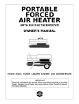 Master 150000 BTU/Hr Owner`s manual