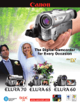 Canon Elura Elura Specifications