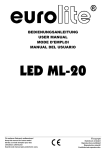EuroLite LED ML-56 RGB User manual