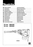 Makita HR3520 Instruction manual
