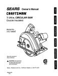 Craftsman 315.108356 Owner`s manual