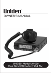 Uniden UH-090 Owner`s manual