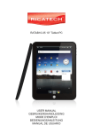 Ricatech Media Tablet User manual