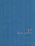 DRAKE L7 Operator`s manual