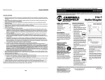 Campbell Hausfeld SB3232 Operating instructions